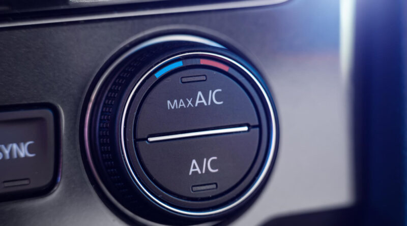 Climate Control Control Car Closeup