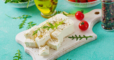 Feta Cheese Cherry Tomatoes Rucola Table Ingredients Salad