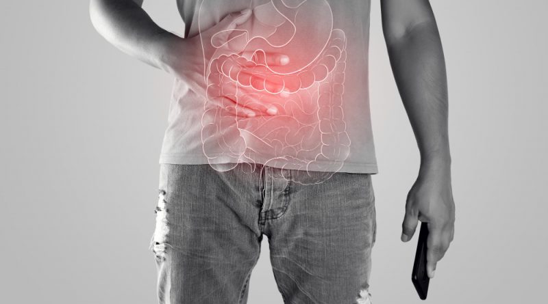 Illustration Internal Organs Is Man Body Against Gray Background