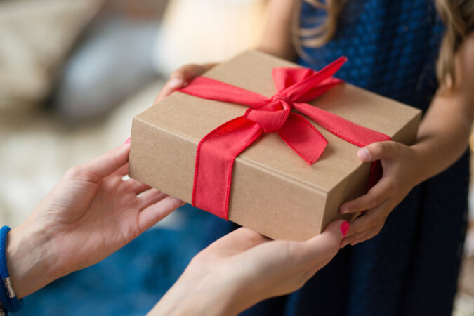 Young Girl With Present