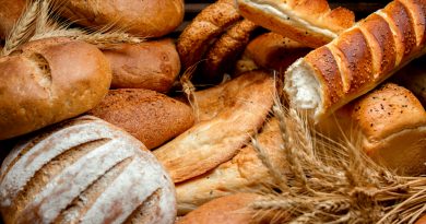 Different Types Bread Made From Wheat Flour