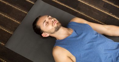Young Sporty Man Lying Dead Body Exercise