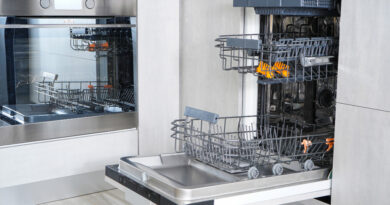 open-empty-automatic-dishwasher-kitchen