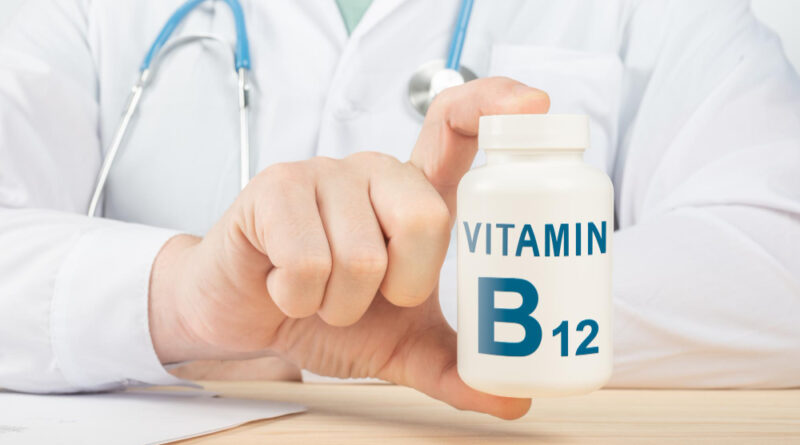 Vitamin B12 Supplements Human Health Doctor Recommends Taking Vitamin B12 Doctor Talks About Benefits Vitamin B12 Essential Vitamins Minerals Humans B Vitamin Health Concept