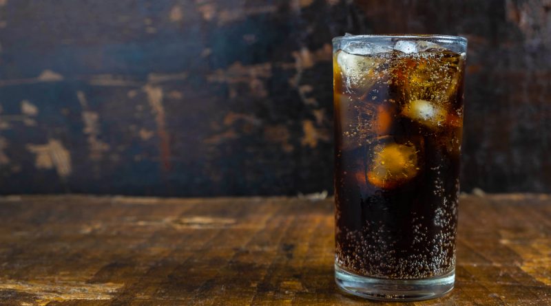 Cola Drink Black Soft Drinks Glass Table