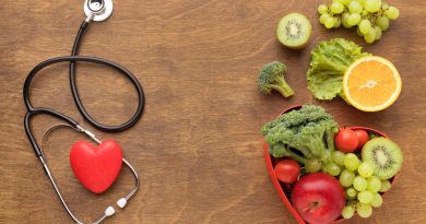 Top View Healthy Food World Heart Day