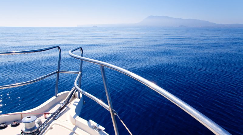 Boat Bow Sailing Blue Mediterranean Sea